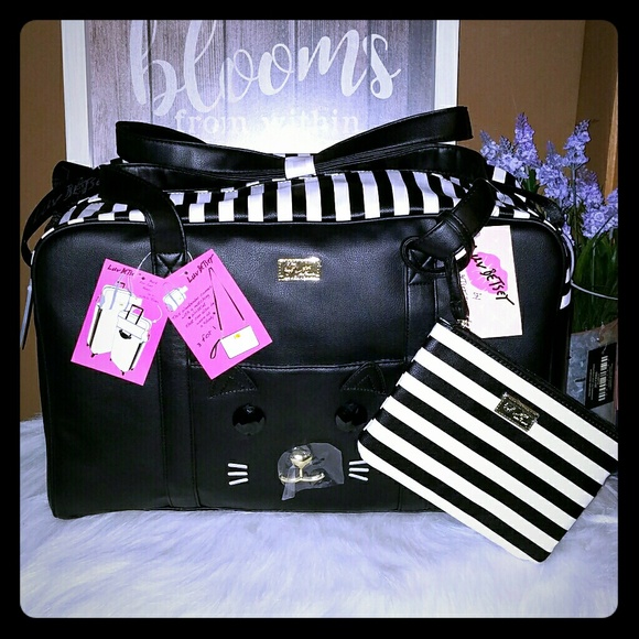 Betsey Johnson Bags Betsey Johnson Weekender Cat Bag Poshmark